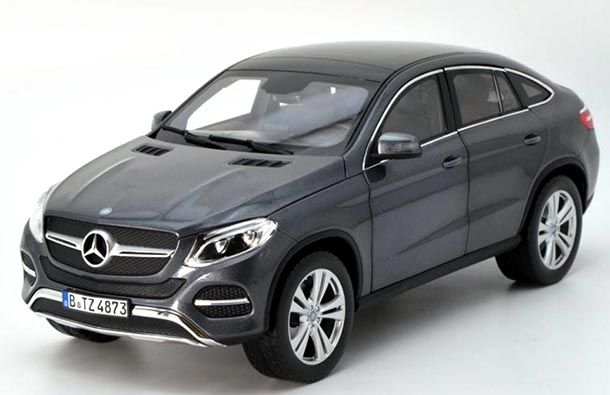 Diecast 2015 Mercedes-Benz GLE-Class Coupé Model 1:18 Scale Gray