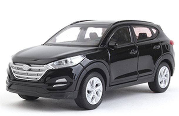 Diecast 2017 Hyundai Tucson Model 1:38 Scale White/ Black /Red