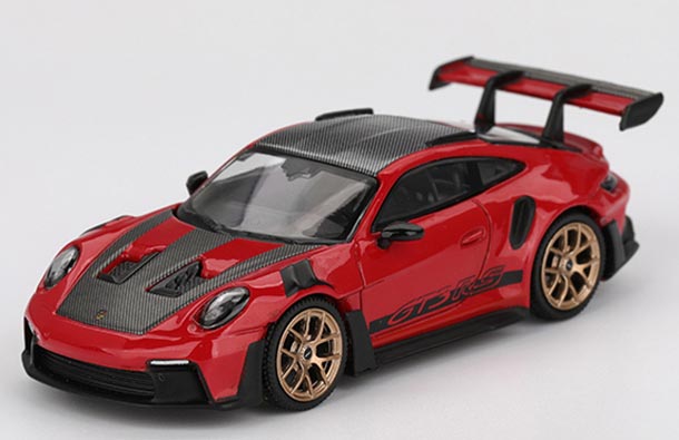 Diecast Porsche 911 GT3 RS Model 1:64 Scale Red By MINI GT