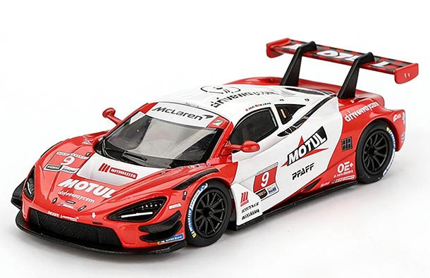 Diecast 2023 McLaren 720S EVO Model 1:64 Red-White By MINI GT