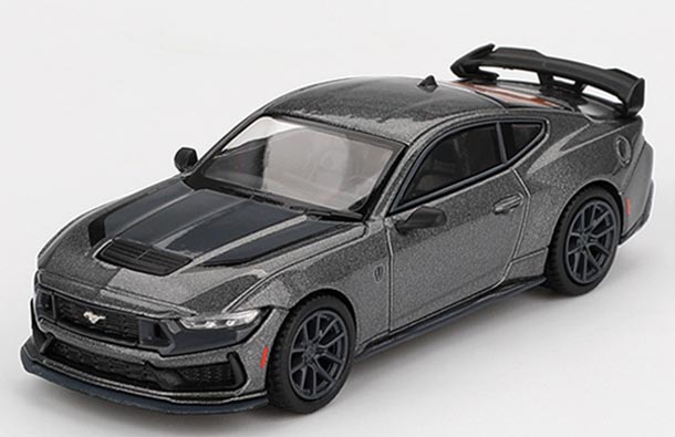 Diecast 2024 Ford Mustang Model 1:64 Scale Gray By MINI GT