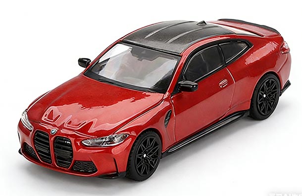 Diecast BMW M4 G82 Coupe 1:64 Scale Red By MINI GT