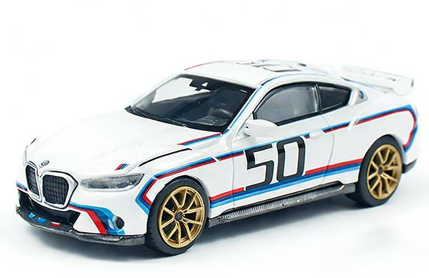 Diecast BMW 3.0 CSL 1:64 Scale White By MINI GT