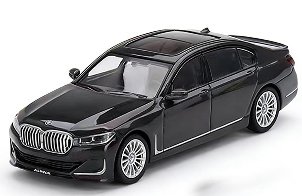 Diecast BMW Alpina B7 Sedan 1:64 Scale Black By MINI GT