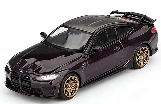 Diecast BMW M4 M-Performance G82 1:64 Scale Purple By MINI GT