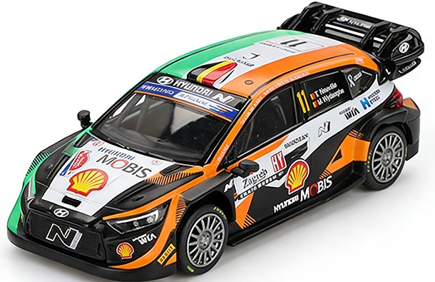 Diecast Hyundai i20 N Rally1 Hybrid Model 1:64 Scale By MINI GT
