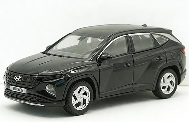 Diecast 2020 Hyundai Tucson NX4 Model 1:38 Scale White / Black
