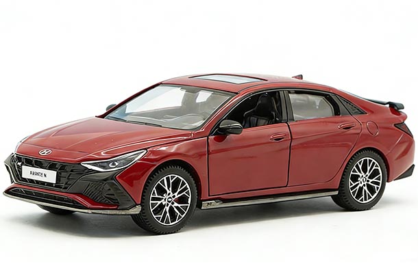 Diecast Hyundai Avante N Model 1:38 Scale Red / Gray / Blue