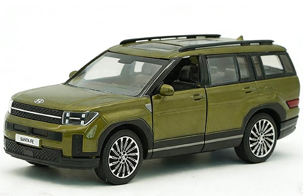 Diecast 2024 Hyundai SantaFe MX5 SUV Model 1:38 Scale
