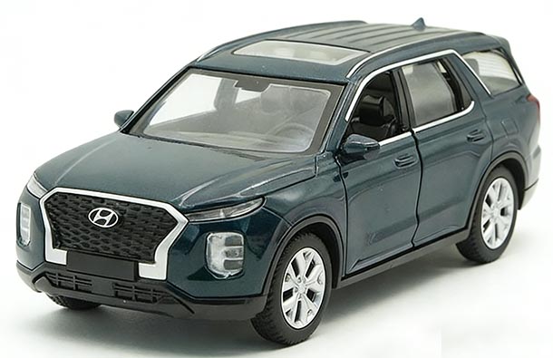 Diecast 2018 Hyundai Palisade Model 1:38 Scale White / Deep Blue