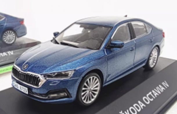 Diecast Skoda Octavia IV Model 1:43 Scale Blue By IXO