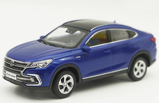 Plastic 2019 Changan CS85 Coupe Model 1:43 Scale Blue / White
