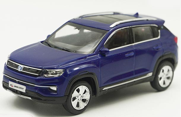 Plastic 2018 Changan CS35 Plus Model 1:43 Scale Blue / Red