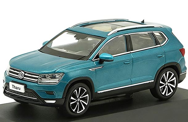 Diecast 2019 Volkswagen Tharu SUV Model 1:43 Scale Blue
