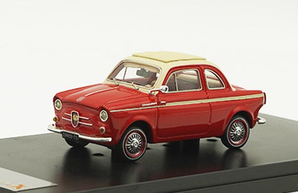 Diecast NSU/ Fiat Weinsberg 500 Model 1:43 Red By Premium-X