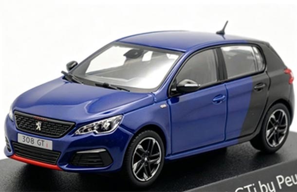 Diecast Peugeot 308 GTi Sport Model 1:43 Red / Blue By NOREV