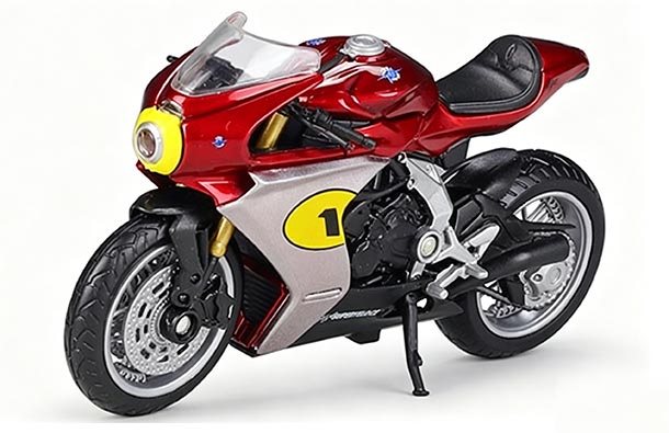 Diecast MV Agusta Superveloce AGO Model 1:18 Scale Red By Welly