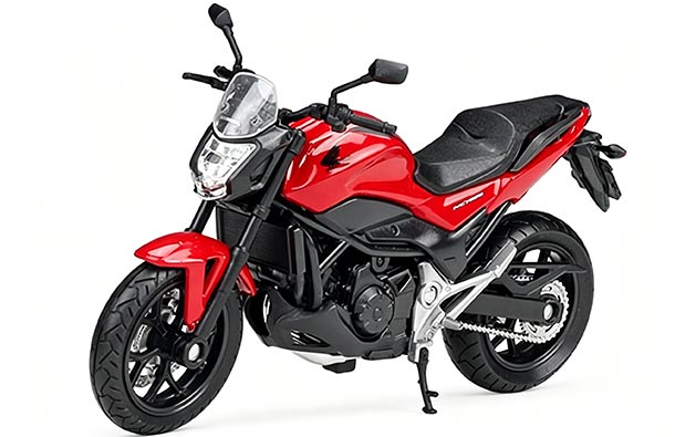 Diecast 2018 Honda NC750S Motorcycle Model 1:18 Red By Welly
