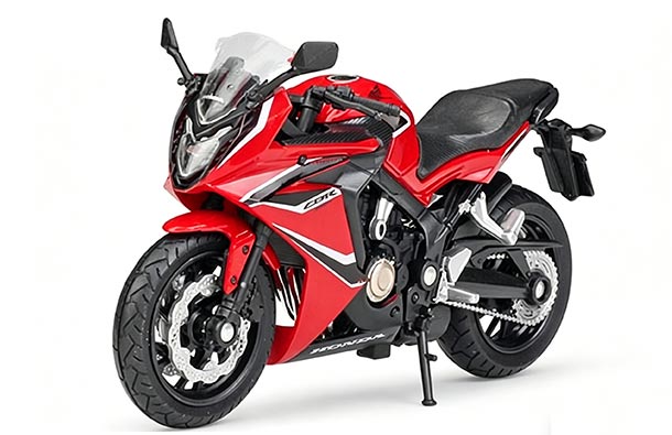 Diecast 2018 Honda CBR650F Motorcycle Model 1:18 Red By Welly