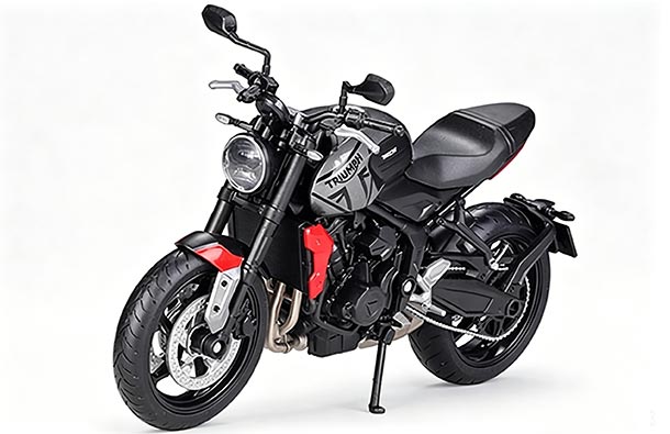 Diecast 2021 Triumph Trident 660 Model 1:12 Scale Black By Welly