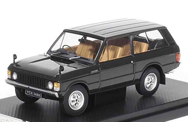 Diecast 1970 Land Rover Range Rover Model 1:43 Scale Dark Green