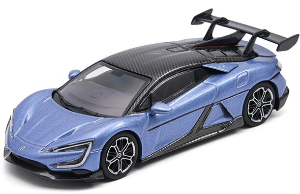 Diecast 2024 BYD Yangwang U9 Model 1:64 Scale Purple / Silver