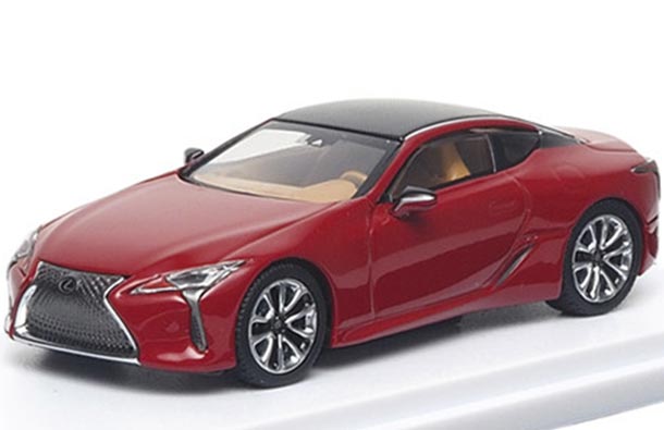 Diecast 2018 Lexus LC500 Car Model 1:64 Scale Red